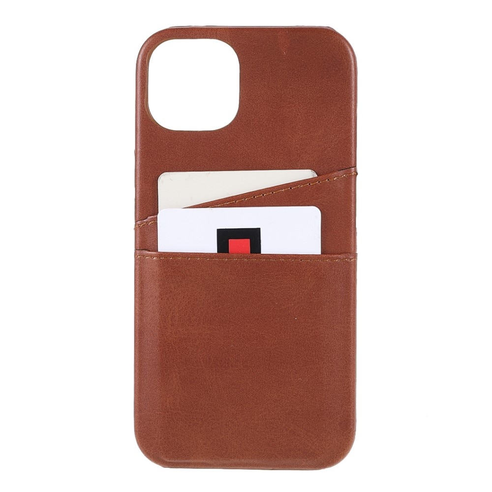 Cover Card Slots iPhone 13 Mini Marrone