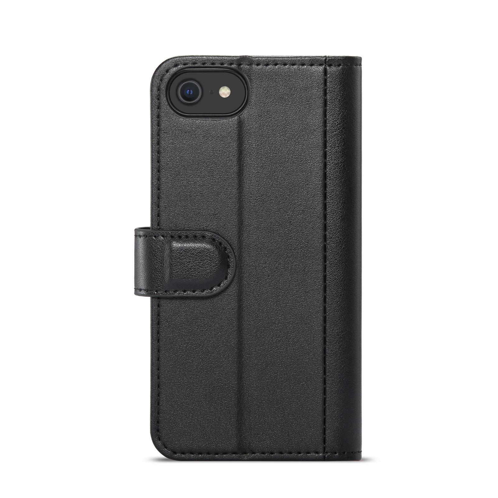 Custodia a portafoglio in vera pelle iPhone 8, Nero