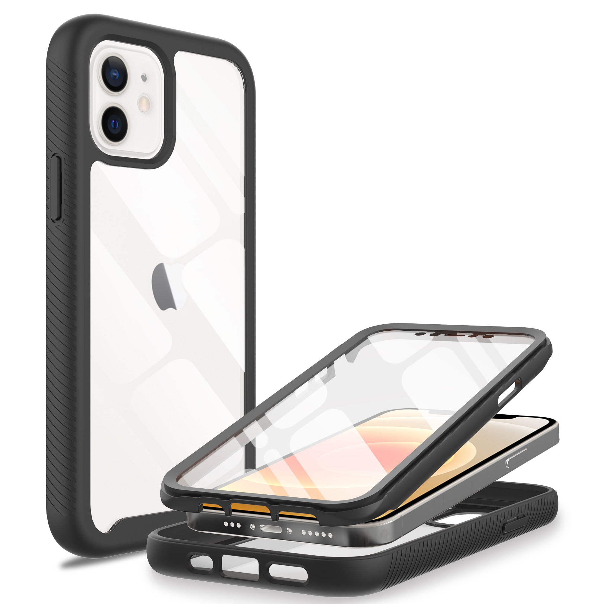 Cover Full Protection iPhone 12 Mini Nero