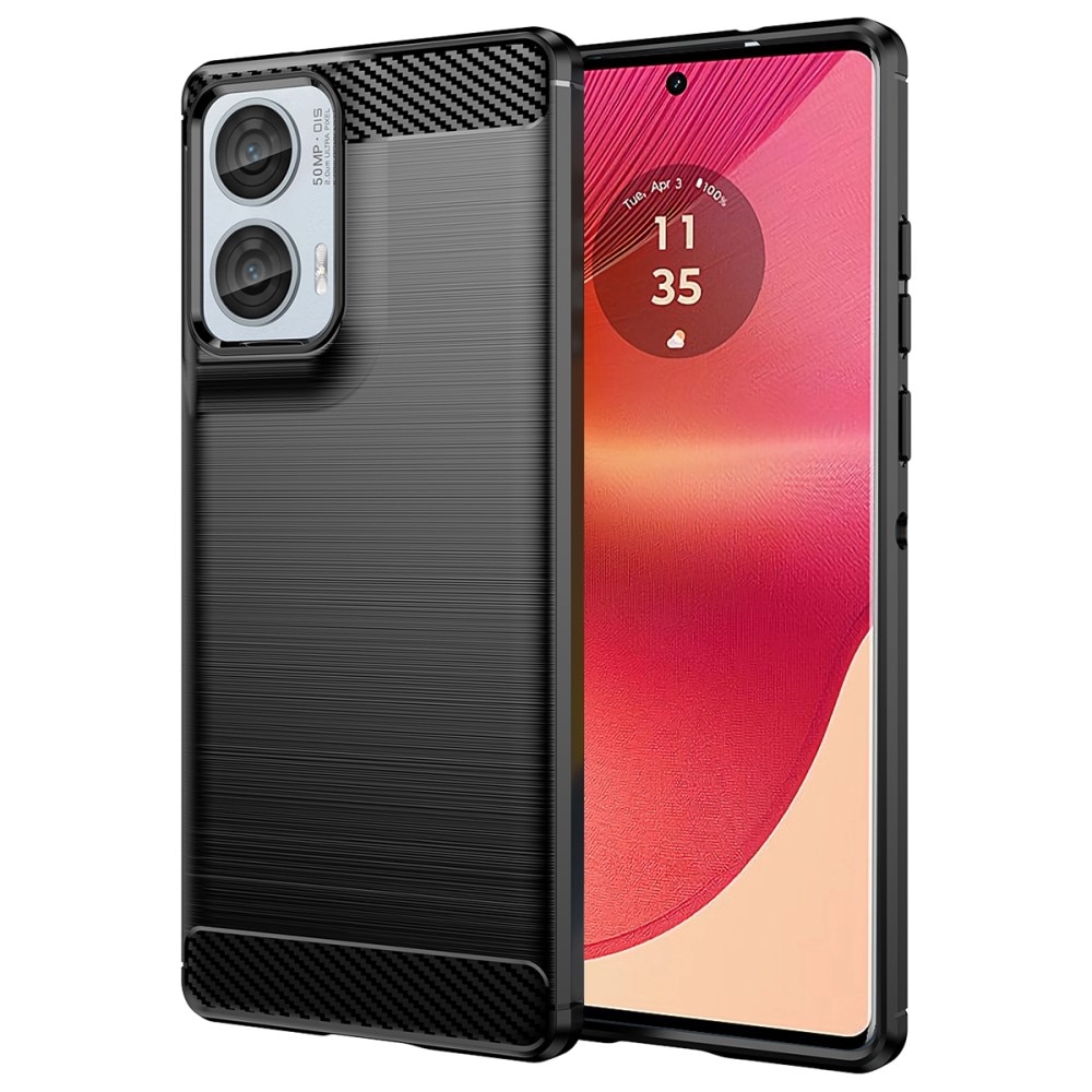 Cover TPU Brushed Motorola Edge 50 Fusion Nero