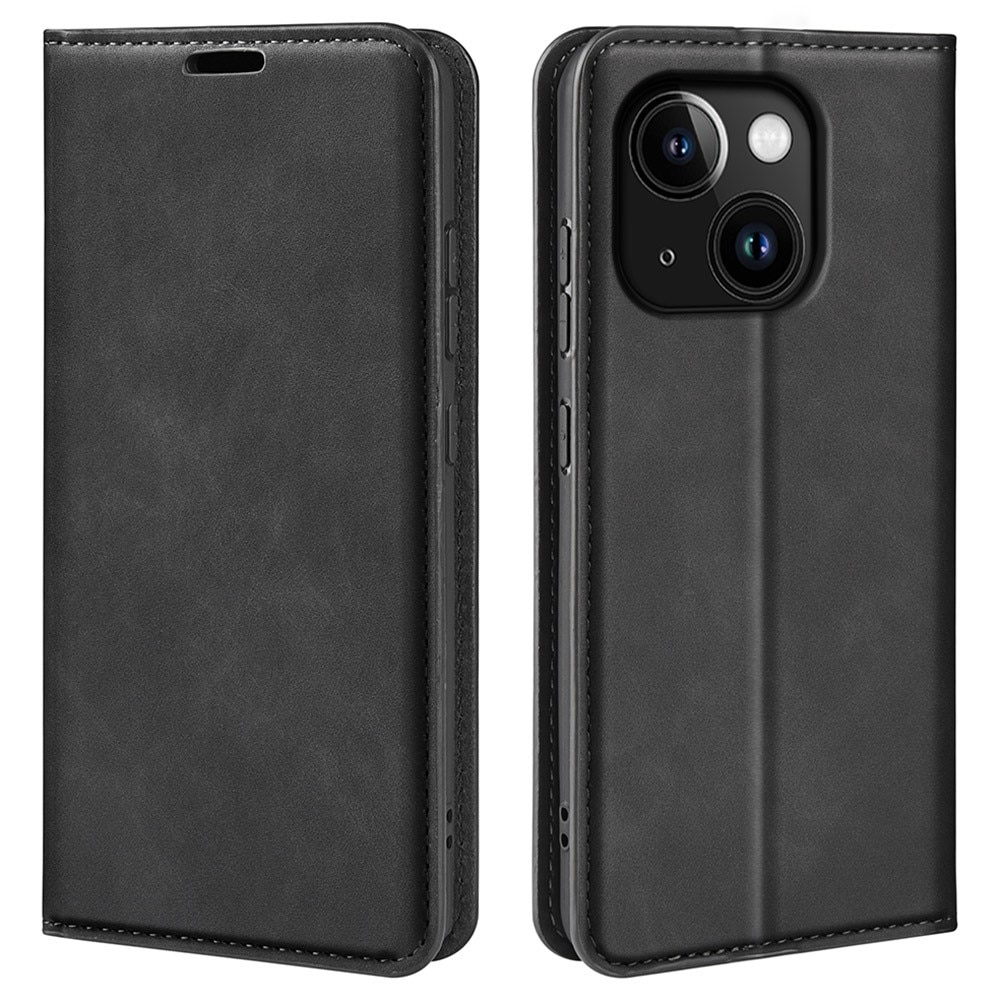 Cover portafoglio sottili iPhone 15 Plus Nero
