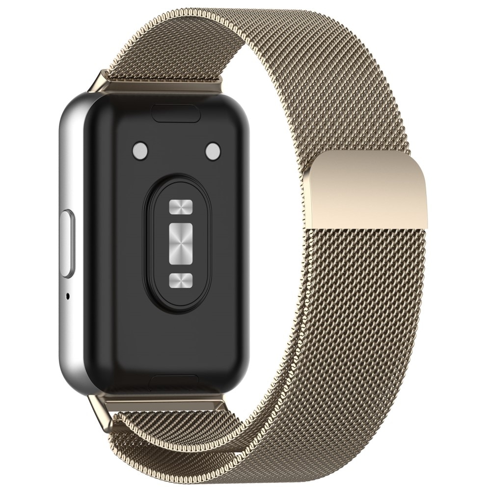 Cinturino in maglia milanese per Samsung Galaxy Fit 3, Champagne oro