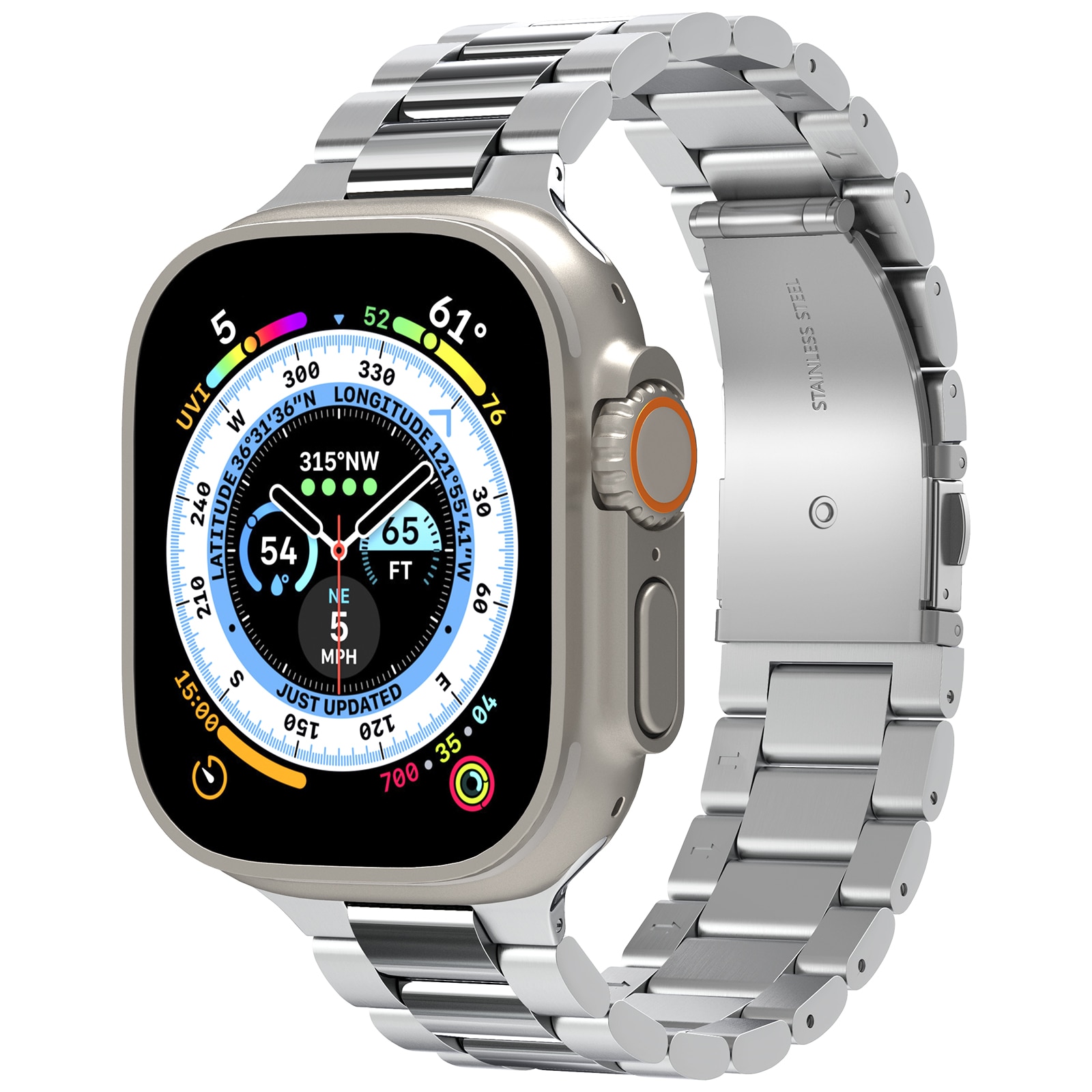 Cinturino Modern Fit 316L Apple Watch Series 10 46mm D'argento