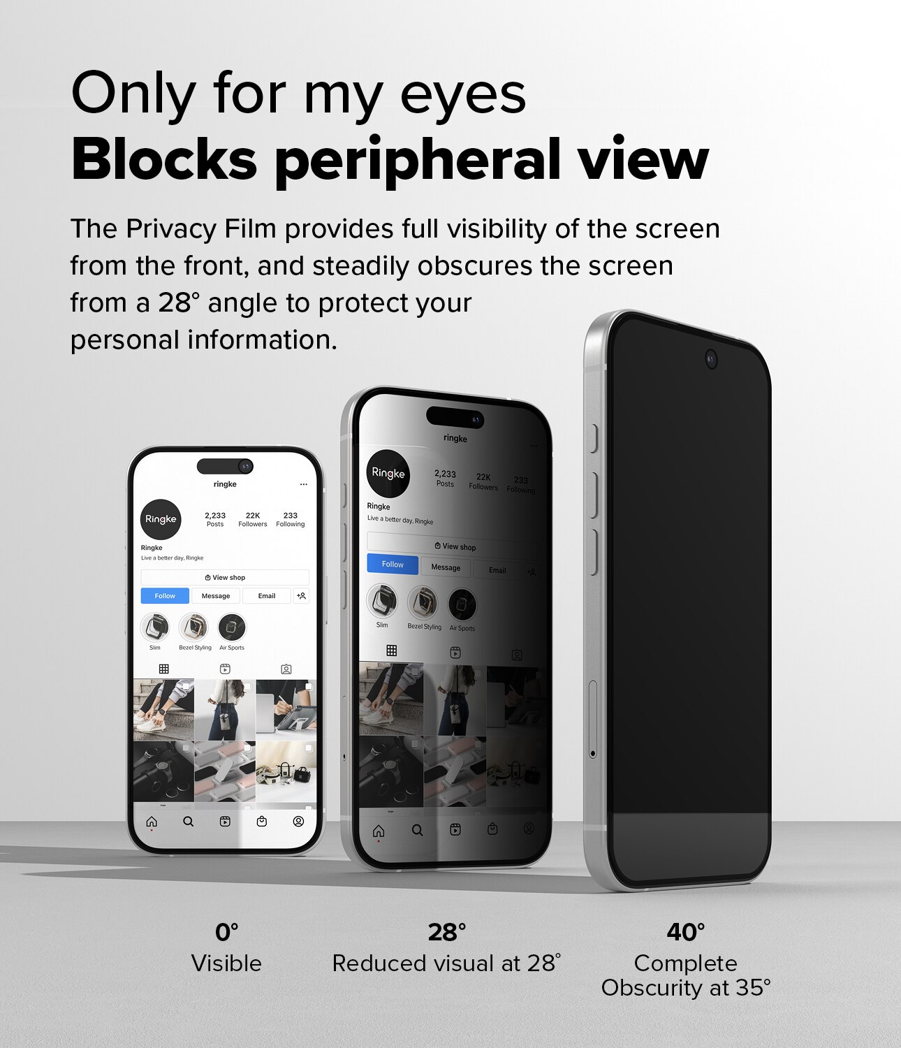 Easy Slide Privacy Glass (2 pezzi) iPhone 15