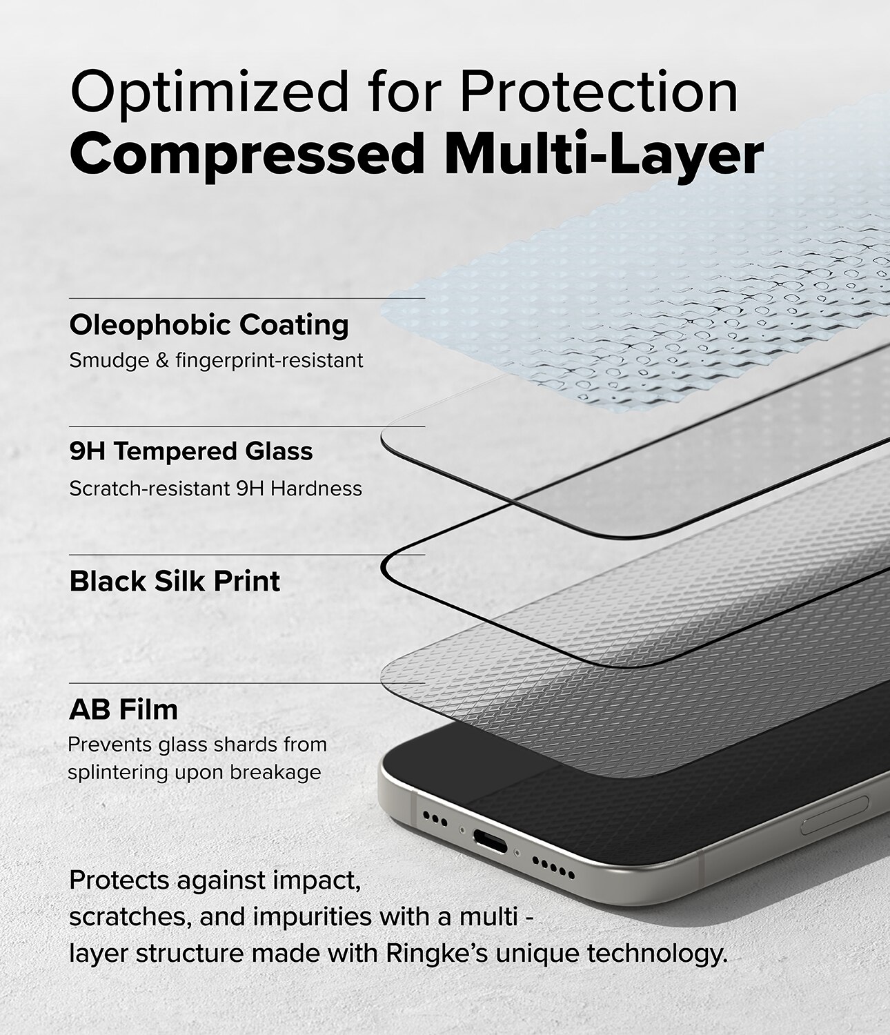 Easy Slide Glass (2 pezzi) iPhone 15