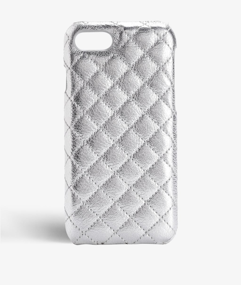 Cover iPhone 8 Quilted Metallic Silver