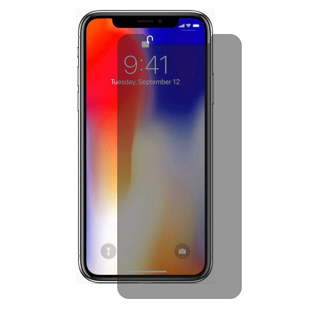 Proteggischermo Effetto Privacy Vetro Temperato iPhone XS Max Nero