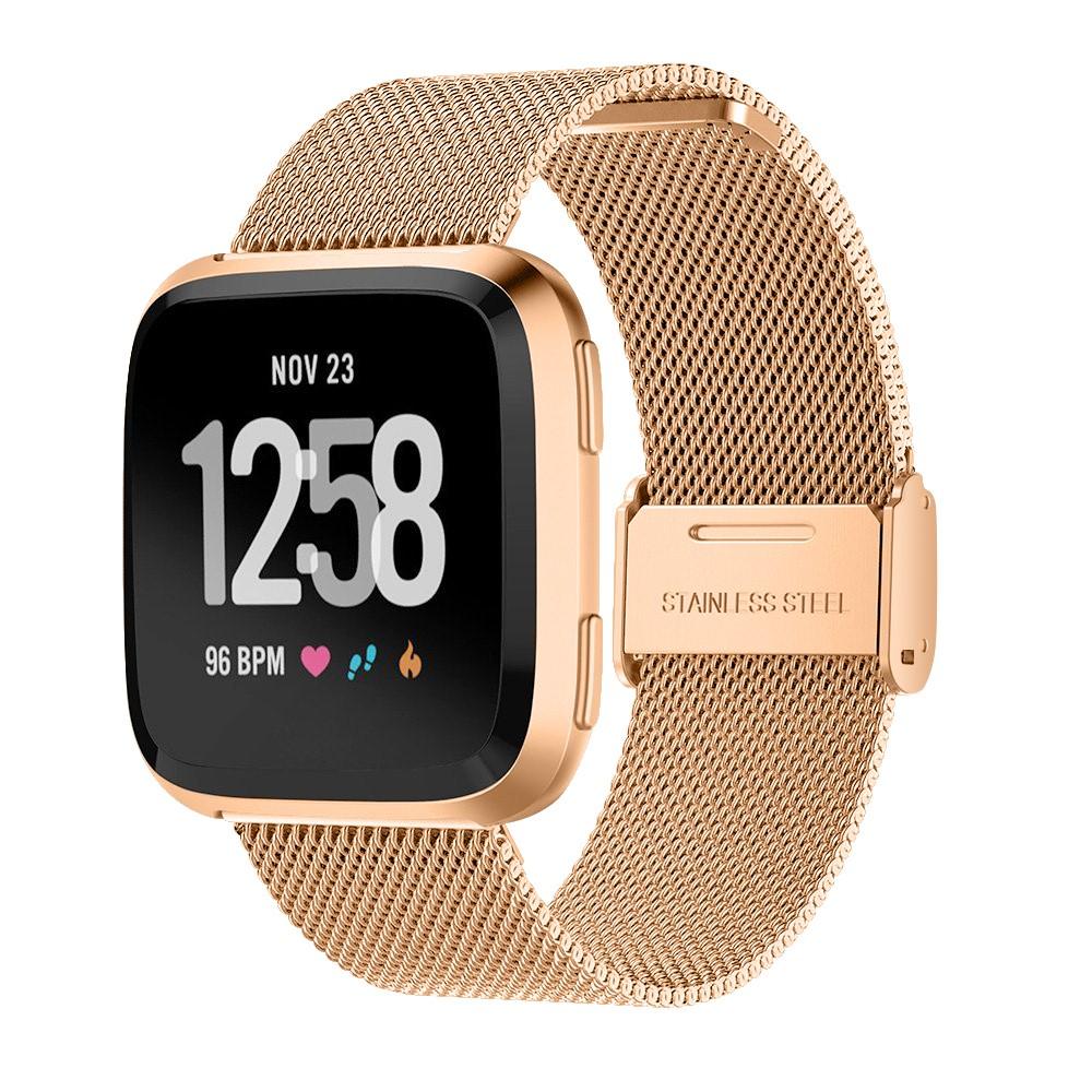 Cinturino in rete Fitbit Versa/Versa 2, Oro rosa