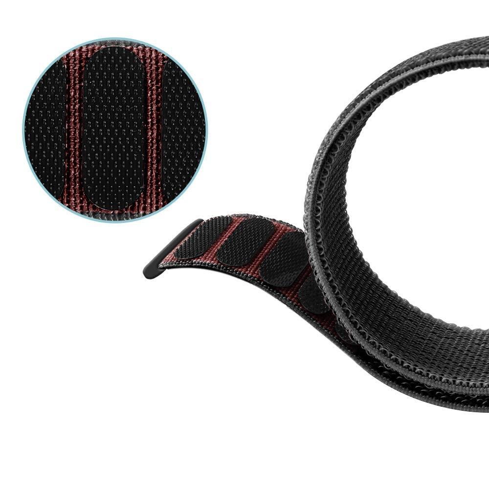 Cinturino in nylon Fitbit Charge 3/Charge 4 Nero